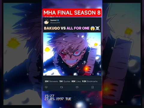 BAKUGO vs ALL FOR ONE 😱💥 | MHA Final Season 8 #myheroacademia #edit #amv #anime