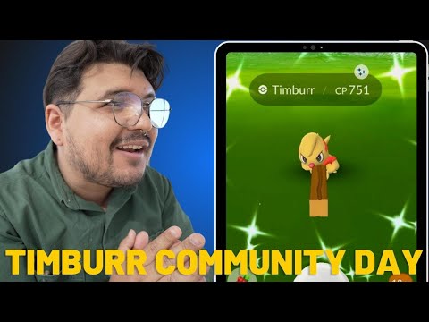 🌟 ¡Atrape Shiny Timburr! | Mi experiencia en el Community Day