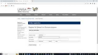 Step by step guide for Master's & Doctoral registration process