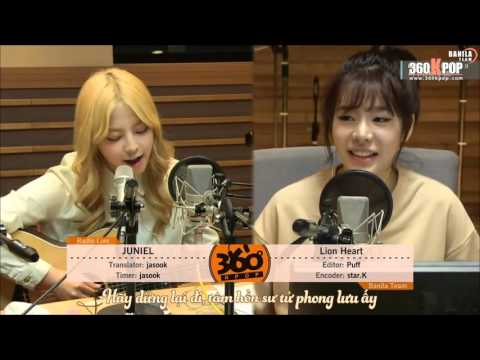 [Vietsub] JUNIEL  - Lion Heart (SNSD Cover) @ Sunny FM Date 150910 {Banila Team}