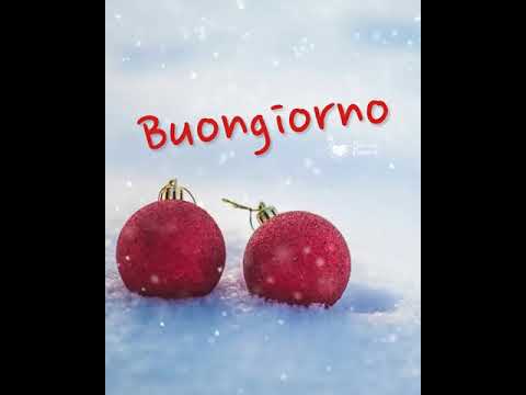 Buongiorno Natalizio. Video con palle di neve