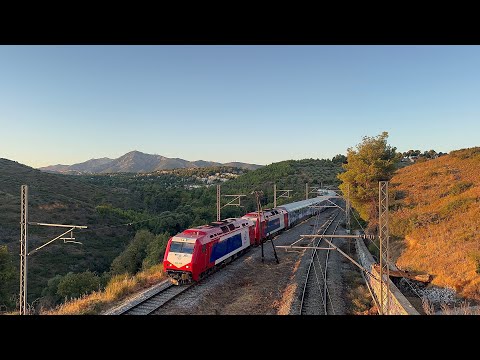 Intercity and Intergional trains around Attica Greece summer and fall 2025 