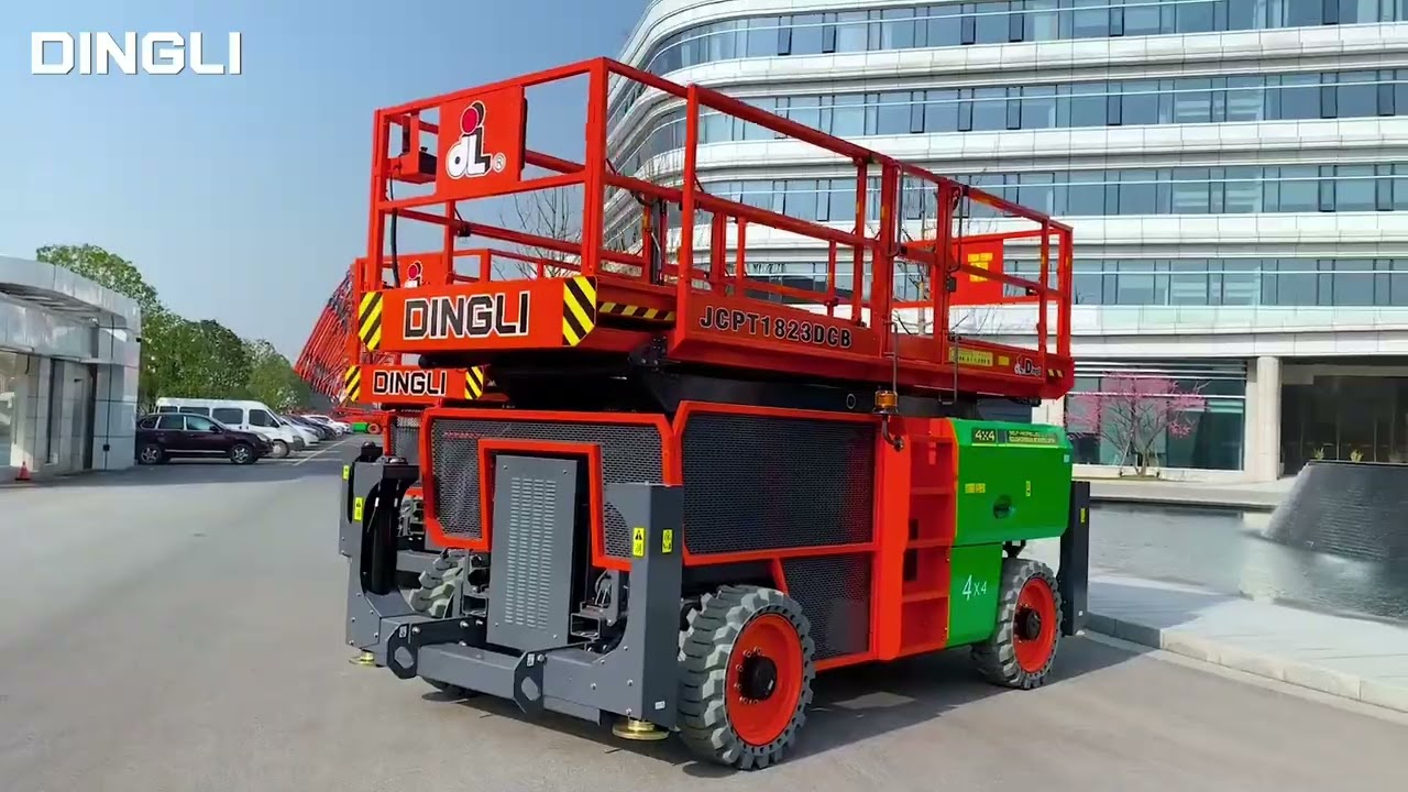 Dingli self-propelled rough-terrain scissor lifts, JCPT1523DCB and JCPT1823DCB