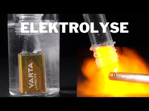 Elektrolyse im Wasserglas – Experiment mit Knalleffekt