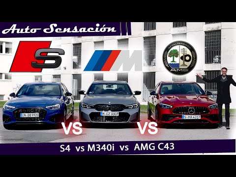Comparativa BMW M340i vs Mercedes AMG C43 vs Audi S4 . Duelo de sedanes deportivos Alemanes.