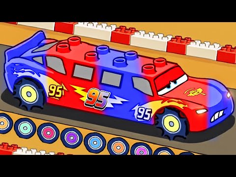 Color Lightning McQueen VS Francesco Bernoulli Final Race Games