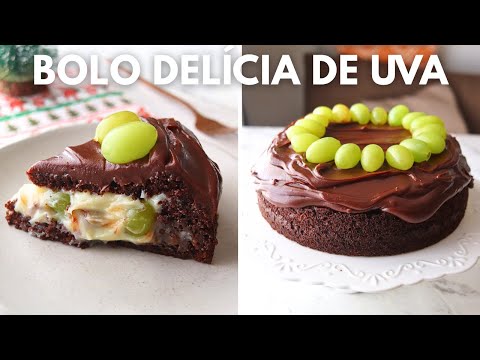 Delicious Grape Cake for Christmas Table - Super Fluffy Chocolate Cake