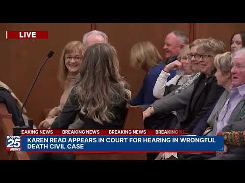 WATCH LIVE: Karen Read appears in court for hearing in wrongful death civil case.