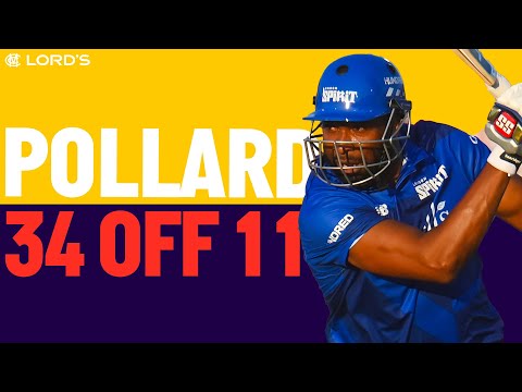 💥 Pollard Fireworks! | 34 off 11 at Lord's EVERY Ball | The Hundred 2023 | London vs Manchester