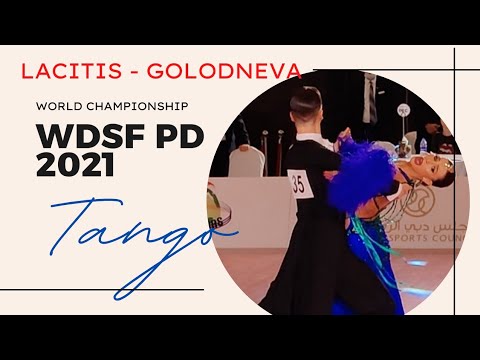 WDSF World Championship PD Dubai 2021. Vaidotas Lacitis - Veronika Golodneva. Tango
