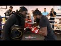 ADRIEN BRONER UNLEASHES BRUTAL POWER COMBINATIONS TO THE BODY AHEAD OF PACQUIAO FIGHT