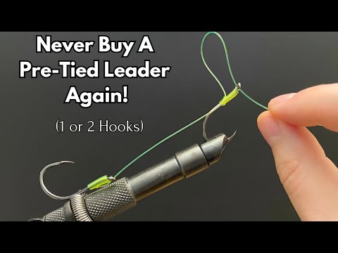 How to Tie a 2 Hook Leader (Egg Loop Snell Knot) for Salmon Halibut Lingcod & more