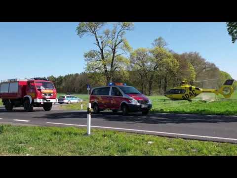 FF Amt Friesack - Start von Christoph 39 & Christoph Berlin am 22.04.19