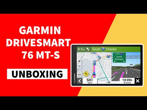 Garmin Drive 76 Navigatorius su eismo informacija ir išmaniojo telefono programėle video