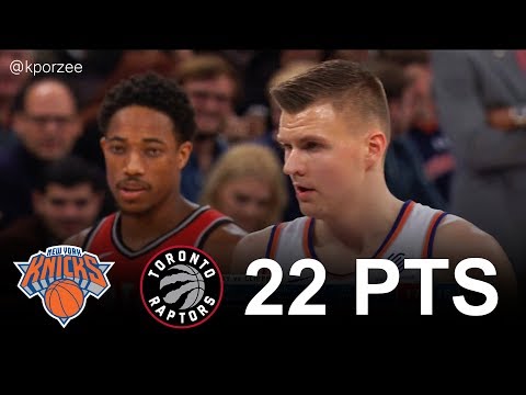 Kristaps Porzingis Full Highlights 2017.11.22 vs Raptors - 22 Pts, 12 Reb, 3 Blk