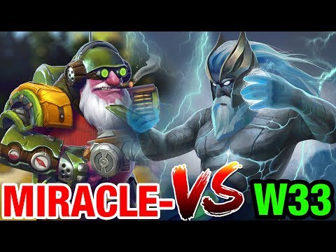 MIRACLE- VS W33 - SNIPER VS ZEUS - Dota 2