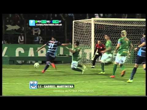 Gol de Martinena. Ferro 0 - Gimnasia (J) 1. Fecha 5. Torneo Primera B Nacional. FPT