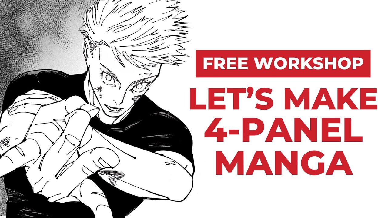 Make a 4-Panel Manga in 1 HOUR! | FREE Manga Workshop