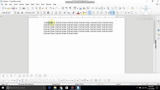 find and replace in libreoffice writer, how to find the wrong text and replace it with right text.