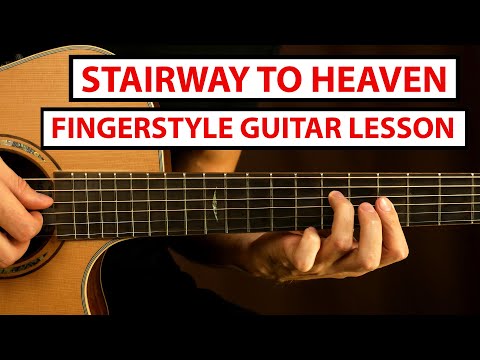 Stairway to Heaven - Led Zeppelin - Fingerstyle Guitar Lesson (Tutorial) How to Play Fingerstyle
