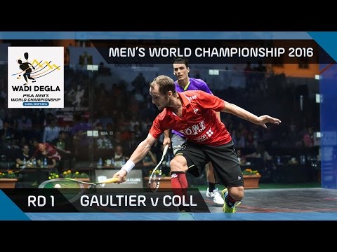 Squash: Gaultier v Coll - Men's World Championship 2016 Rd 1 Highlights