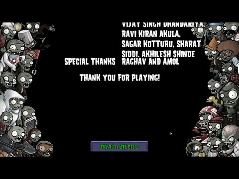 Plants vs Zombies Roof Adventure 1