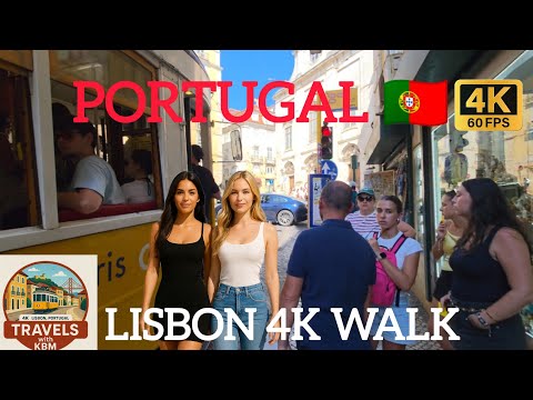 Lisbon Portugal 4K Walking Tour 🇵🇹 | Alfama to Praça do Comércio | Stunning Streets & River Views