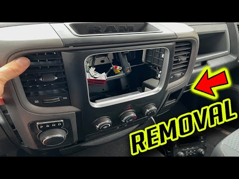 How To Remove Dash Bezel Trim RAM Truck Radio Climate Control