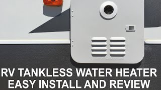RV Tankless Water Heater Easy Install and Review!