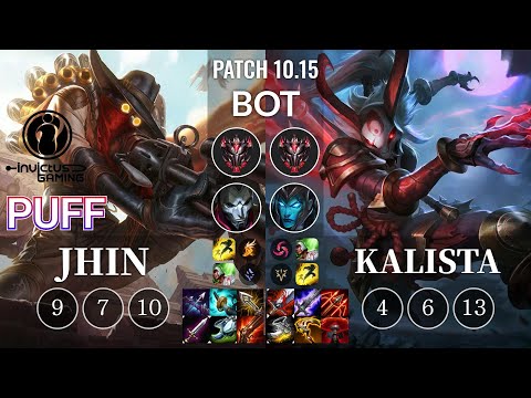 IG Puff Jhin vs Kalista Bot - KR Patch 10.15