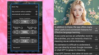 [Shadowing Player] Effective ways to learn a language through your favorite movies or dramas