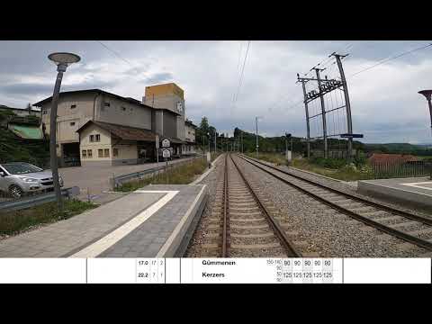 Cab ride Bern to Kerzers - Führerstandsmitfahrt Bern nach Kerzers