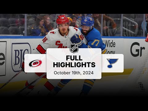 Hurricanes at Blues | October 19, 2024 | NHL Full Game Highlights