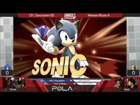 CFL Smackdown 93 WiiU - Spark (Sonic, Roy) vs Kobe (Link) - Winners R4