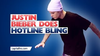Justin Bieber DANCES TO Hotline Bling!
