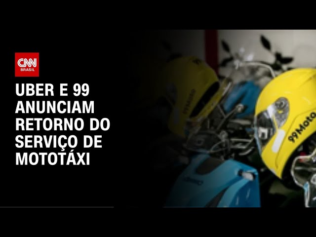 Uber e 99 anunciam retorno do serviço de mototáxi na cidade de São Paulo | CNN NOVO DIA