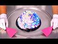 Unbelievable Rainbow Ice Cream Cake Roll Art ASMR