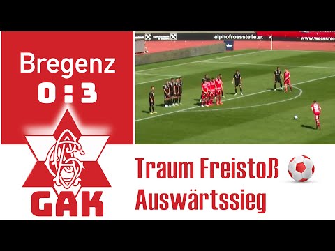 SW Bregenz ⚽️ GAK SIEG 0 : 3 Traum Freistoß und Chancen am laufenden Band