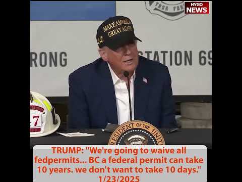 Trump SLAMS Rep Sherman: every insurance left California; sign EO to open up pumps & valves