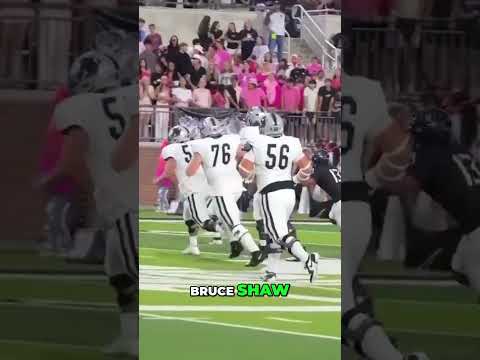 Tristin Schramm uncorked this pass to Bruce Shaw