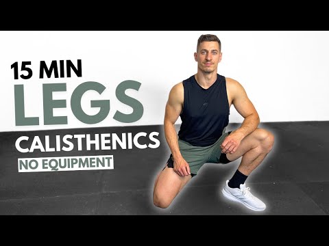 15 Min CALISTHENICS LEG WORKOUT at Home | Follow Along