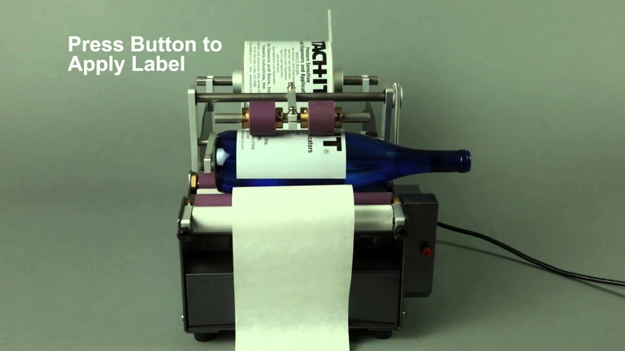 SH435 Semi-Automatic Label Applicator for Bottles and Round Products