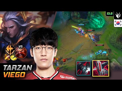Tarzan Jungle Viego Build Immortal Shieldbow Conqueror - LOL KR 13.5