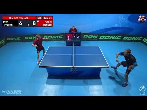 15:00 Ihor Trydukh 3 - 1 Andrii Rehush  West 3 WIN CUP 09.12.2022 | TABLE TENNIS WINCUP