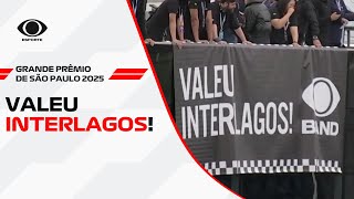 Valeu Interlagos! Público ovaciona equipe da Band após o GP São Paulo