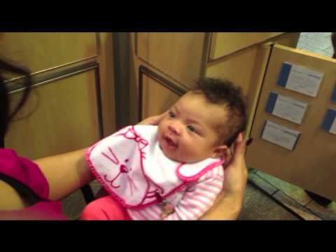 Grace getting ears pierced - YouTube