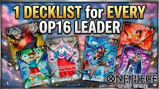 1 Decklist for every OP16 Leader! - OP16 Meta Decklist! - Teach il più forte? - One Piece TCG ITA