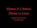 Hymne a L'Amour - Instrumental with English ...