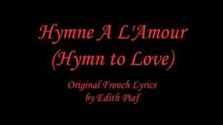Hymne a L&#39;Amour - Instrumental with English Translation