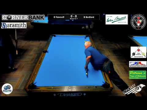 Randy Fawcett vs Brian Bedford in 2018 Canadian 8-ball Amateur Championship